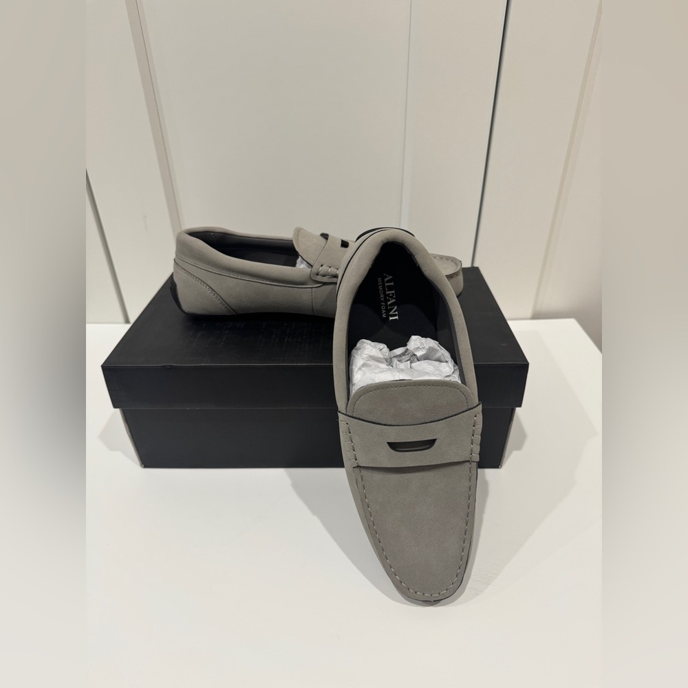 NIB Alfani Marco Grey Loafer, Men’s Size 8.5